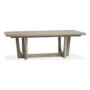 Magnussen Home Braelyn Dorian Grey Extendable Trestle Dining Table