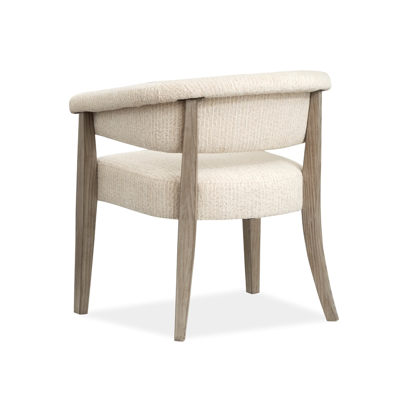 Magnussen Home Braelyn Dorian Grey Upholstered Host Chair Two Pack