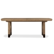Magnussen Home Tristan Swiss Coffee Extendable Trestle Dining Table