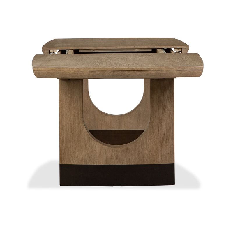 Magnussen Home Tristan Swiss Coffee Extendable Trestle Dining Table