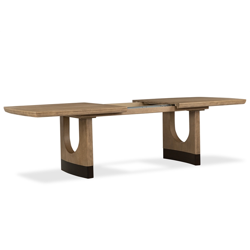 Magnussen Home Tristan Swiss Coffee Extendable Trestle Dining Table