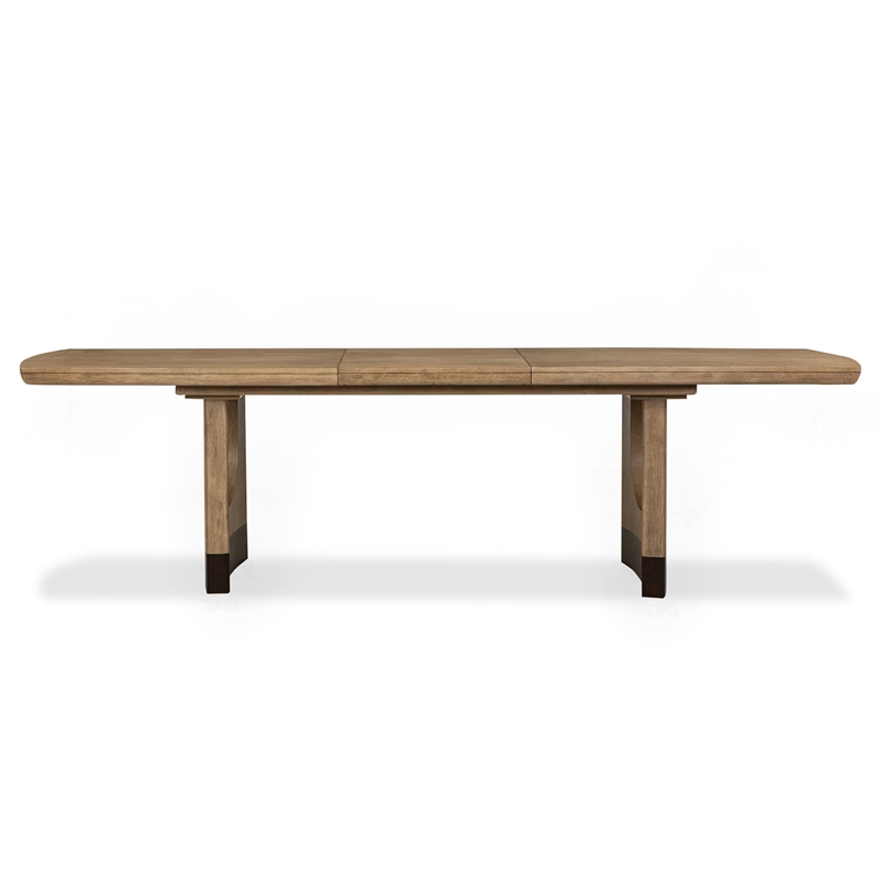 Magnussen Home Tristan Swiss Coffee Extendable Trestle Dining Table