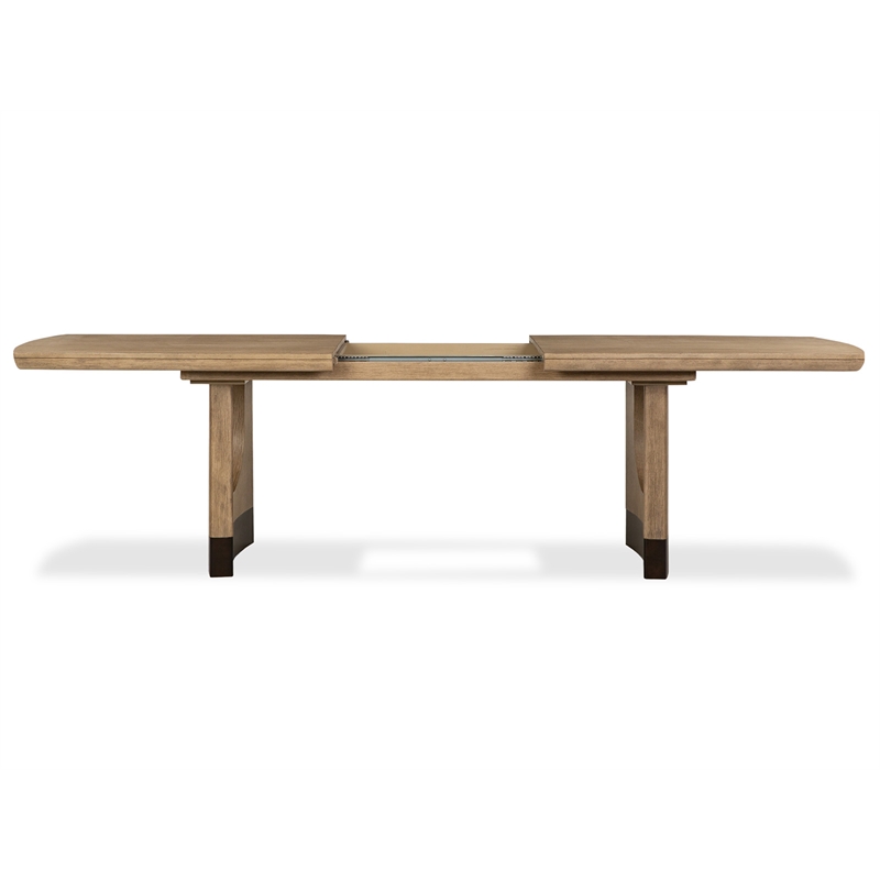 Magnussen Home Tristan Swiss Coffee Extendable Trestle Dining Table