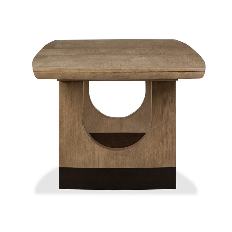 Magnussen Home Tristan Swiss Coffee Extendable Trestle Dining Table