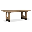 Magnussen Home Tristan Swiss Coffee Extendable Trestle Dining Table