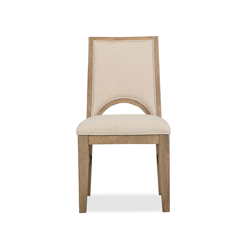 Magnussen Home Tristan Swiss Coffee Upholstered Side Chair Two Pack