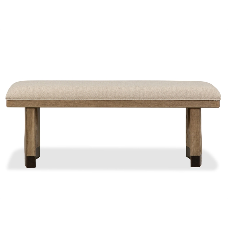 Magnussen Home Tristan Upholstered Backless Bench With U-Shaped Legs