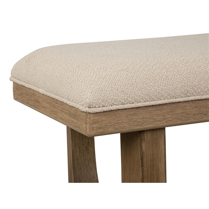 Magnussen Home Tristan Upholstered Backless Bench With U-Shaped Legs