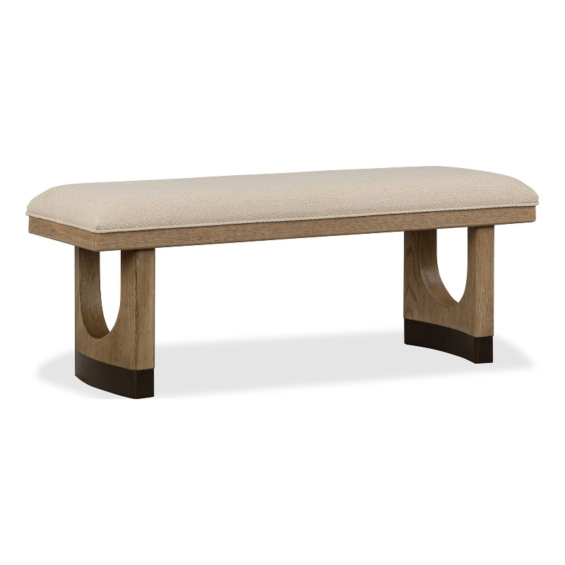 Magnussen Home Tristan Upholstered Backless Bench With U-Shaped Legs