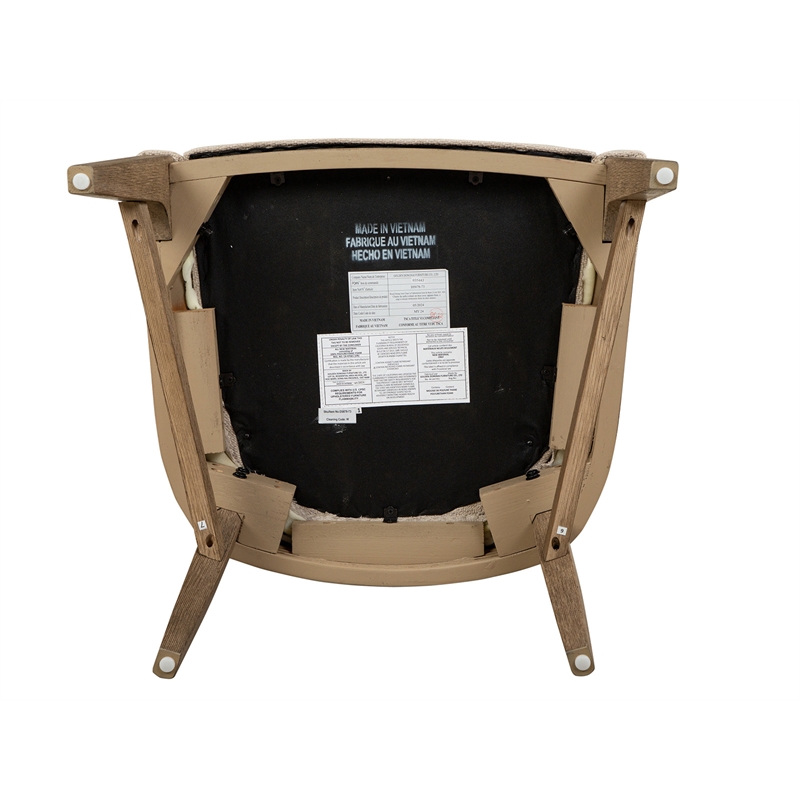 Magnussen Home Tristan Swiss Coffee Upholstered Arm Chair Two Pack