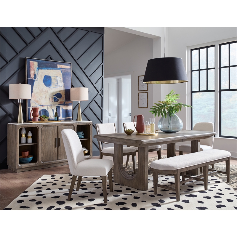 Magnussen Home Westbourne Dark Umber Upholstered Side Chair Two Pack