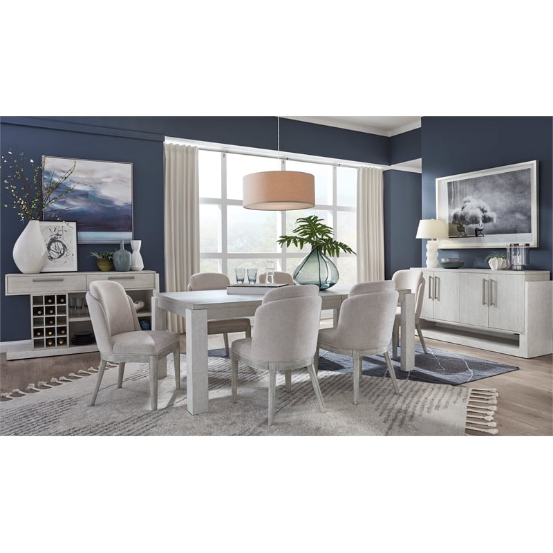 Magnussen Home Lorelei Misty Cloud Extendable Rectangular Dining Table