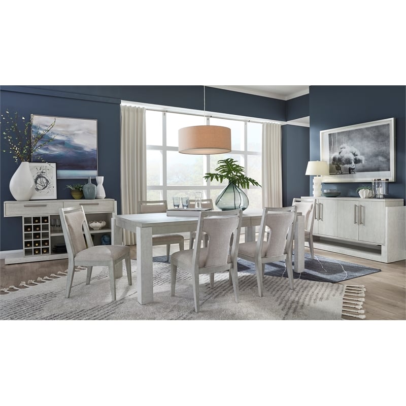 Magnussen Home Lorelei Misty Cloud Extendable Rectangular Dining Table