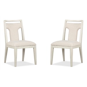Magnussen Home Lorelei Misty Cloud Upholstered Side Chair Two Pack