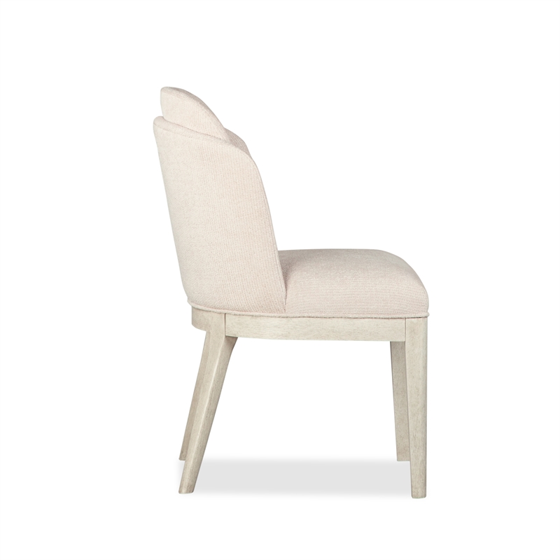 Magnussen Home Lorelei Misty Cloud Upholstered Host Chair Two Pack