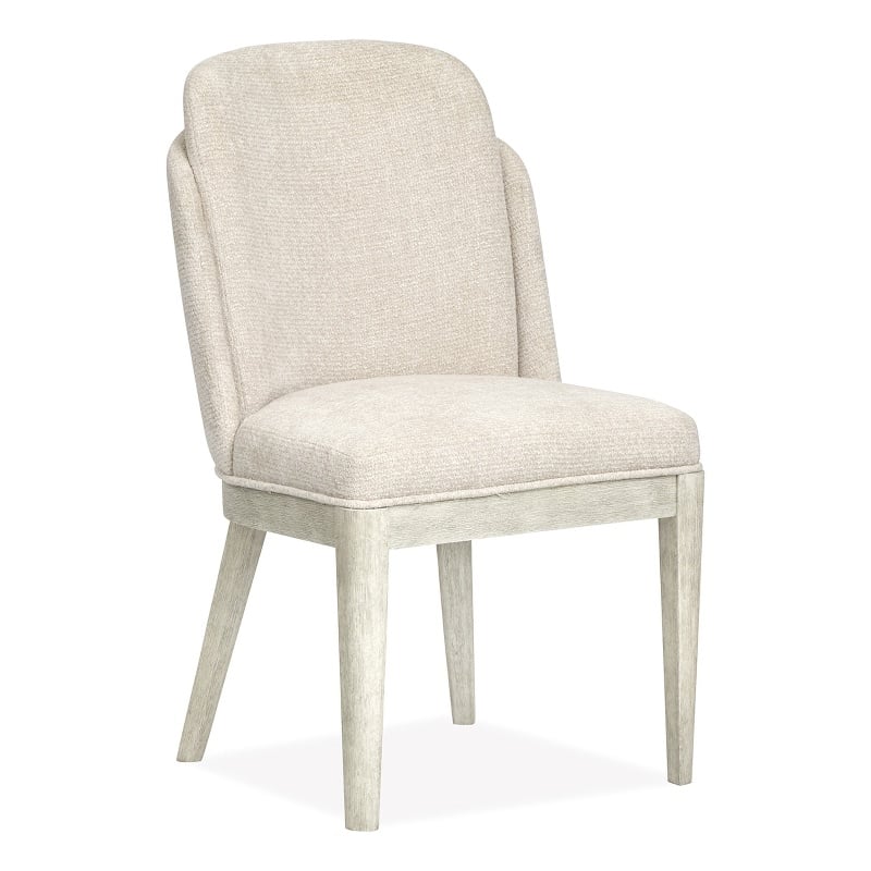 Magnussen Home Lorelei Misty Cloud Upholstered Host Chair Two Pack