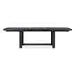 Magnussen Home Plum Creek Ravenwood Black Extendable Trestle Dining Table
