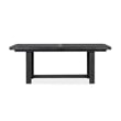 Magnussen Home Plum Creek Ravenwood Black Extendable Trestle Dining Table