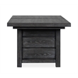 Magnussen Home Plum Creek Ravenwood Black Extendable Trestle Dining Table