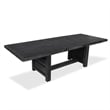 Magnussen Home Plum Creek Ravenwood Black Extendable Trestle Dining Table
