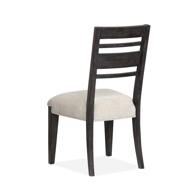 Magnussen Home Plum Creek Ravenwood Black Upholstered Side Chair Two Pack