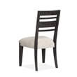 Magnussen Home Plum Creek Ravenwood Black Upholstered Side Chair Two Pack
