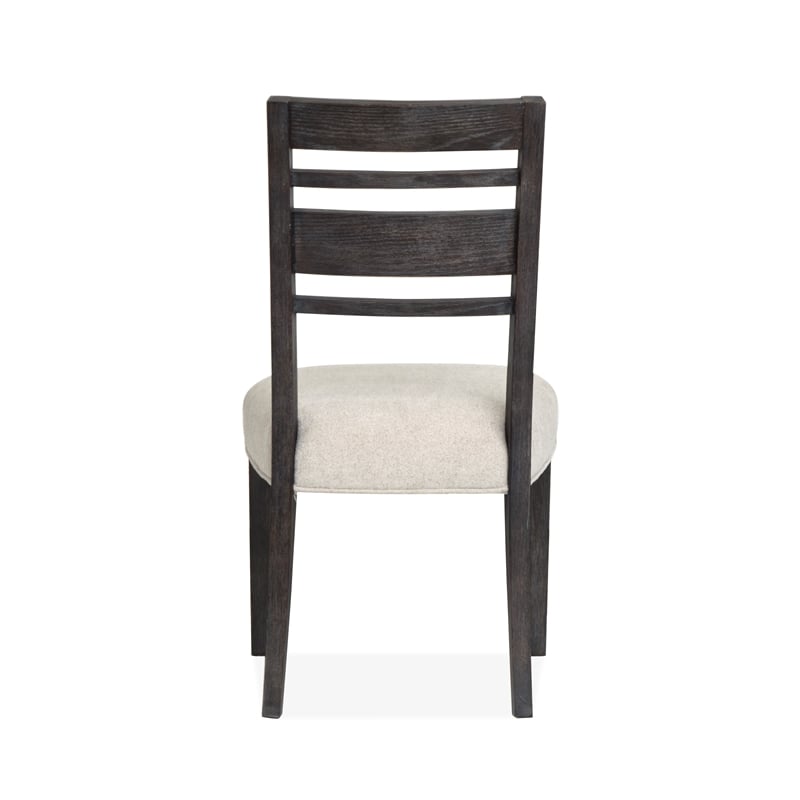 Magnussen Home Plum Creek Ravenwood Black Upholstered Side Chair Two Pack