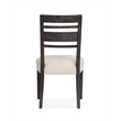 Magnussen Home Plum Creek Ravenwood Black Upholstered Side Chair Two Pack