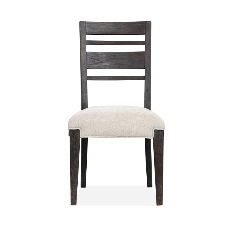 Magnussen Home Plum Creek Ravenwood Black Upholstered Side Chair Two Pack