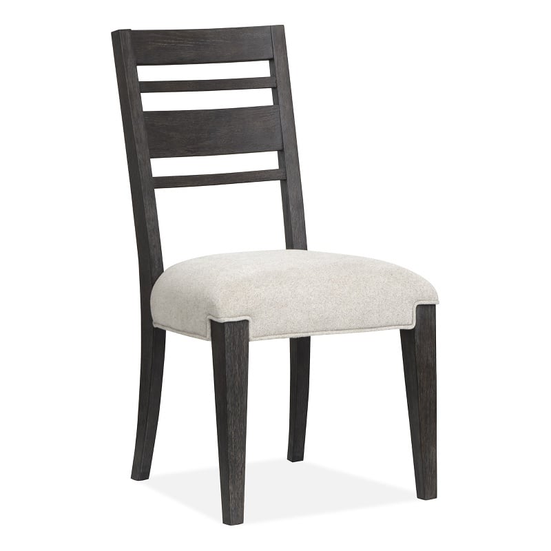 Magnussen Home Plum Creek Ravenwood Black Upholstered Side Chair Two Pack