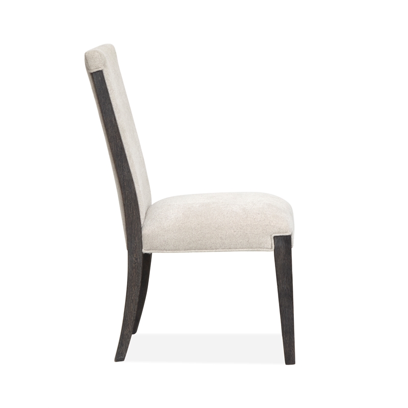 Magnussen Home Plum Creek Ravenwood Black Upholstered Side Chair Two Pack