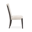 Magnussen Home Plum Creek Ravenwood Black Upholstered Side Chair Two Pack