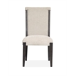 Magnussen Home Plum Creek Ravenwood Black Upholstered Side Chair Two Pack