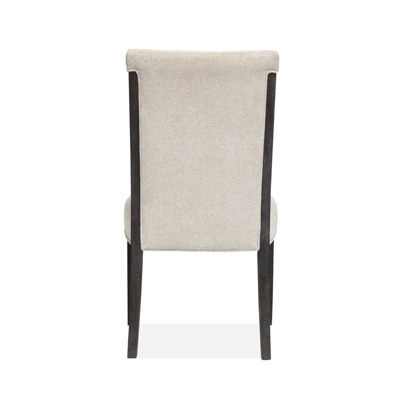 Magnussen Home Plum Creek Ravenwood Black Upholstered Side Chair Two Pack