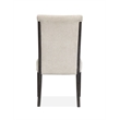 Magnussen Home Plum Creek Ravenwood Black Upholstered Side Chair Two Pack