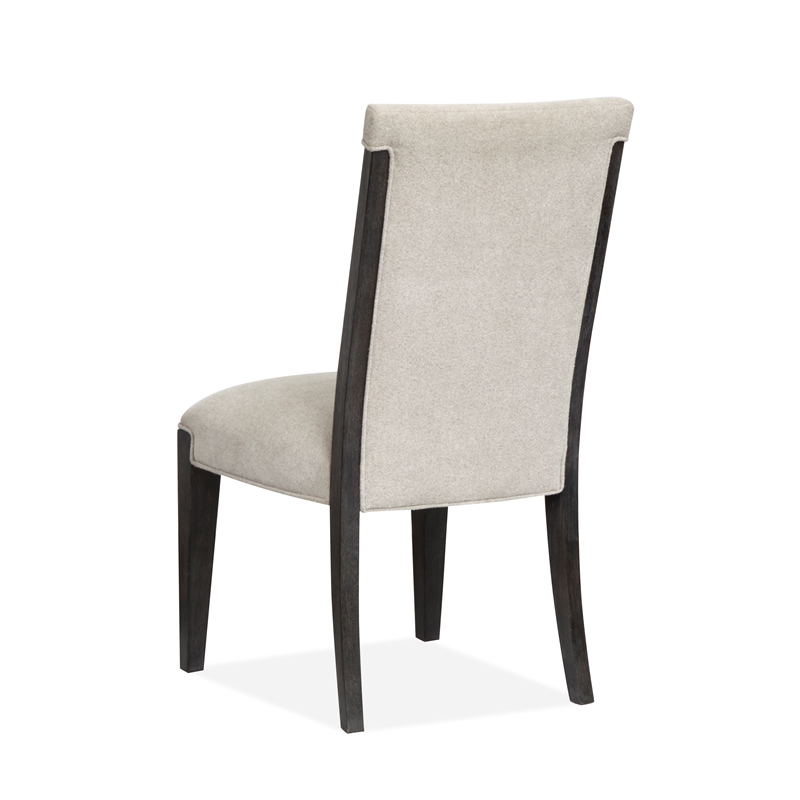 Magnussen Home Plum Creek Ravenwood Black Upholstered Side Chair Two Pack