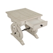 Magnussen Home Bronwyn Alabaster Rectangular End Table