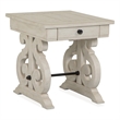 Magnussen Home Bronwyn Alabaster Rectangular End Table