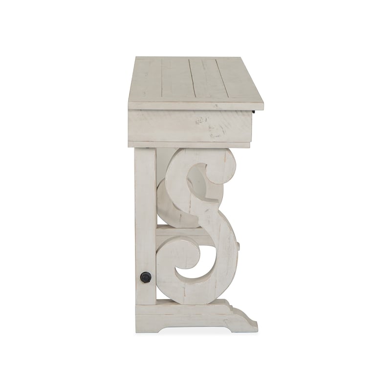 Magnussen Home Bronwyn Alabaster Rectangular Sofa Table