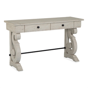 Magnussen Home Bronwyn Alabaster Rectangular Sofa Table