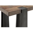Magnussen Home Bowden Rustic Honey And Distressed Iron Rectangular Sofa Table