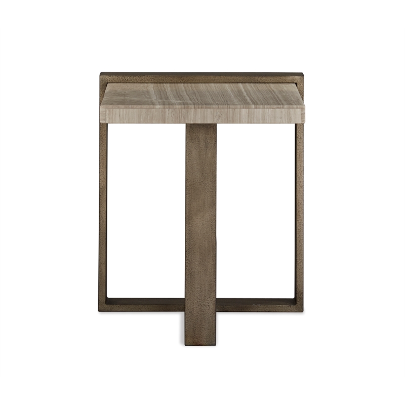 Magnussen Home Wiltshire Sea Shell Rectangular End Table