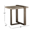 Magnussen Home Wiltshire Sea Shell Rectangular End Table