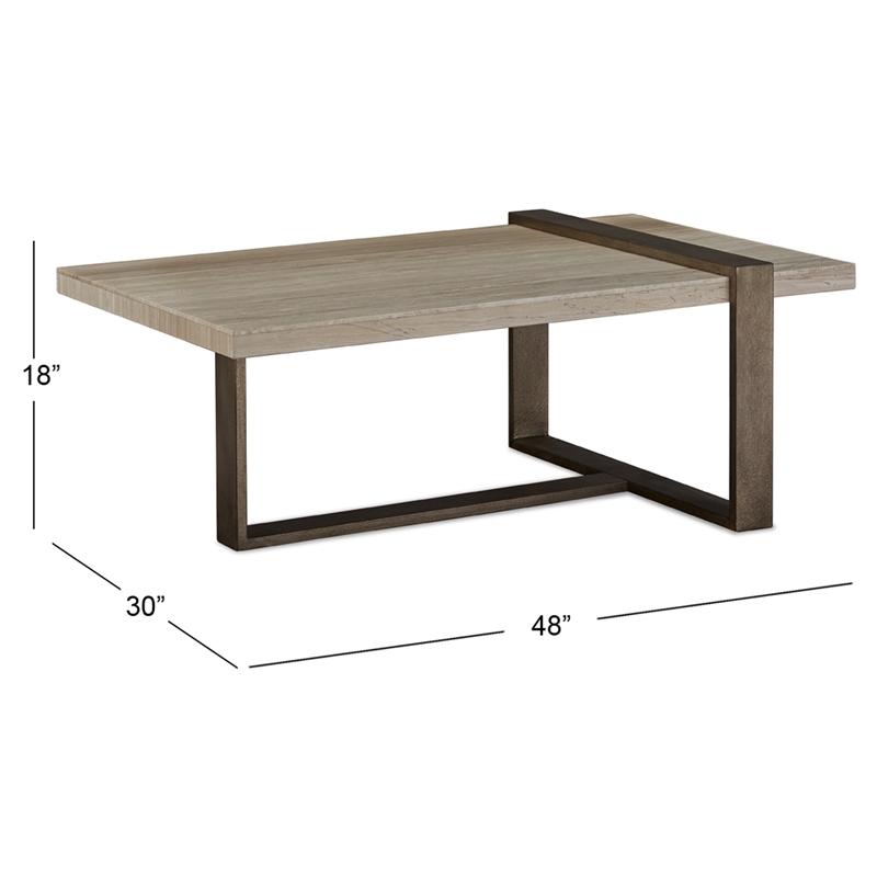 Magnussen Home Wiltshire Sea Shell Rectangular Cocktail Table