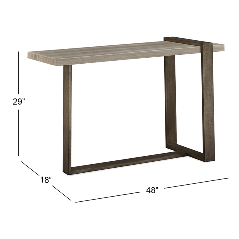 Magnussen Home Wiltshire Sea Shell Rectangular Sofa Table