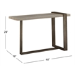 Magnussen Home Wiltshire Sea Shell Rectangular Sofa Table