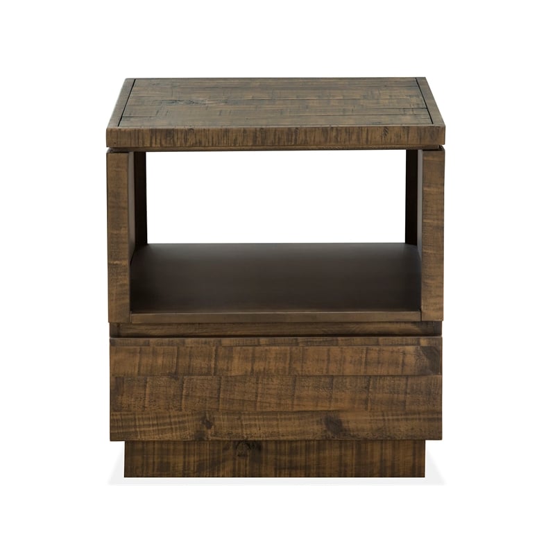 Magnussen Home Baisden Tobacco Rectangular End Table