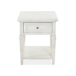 Magnussen Home Newport Alabaster Rectangular End Table