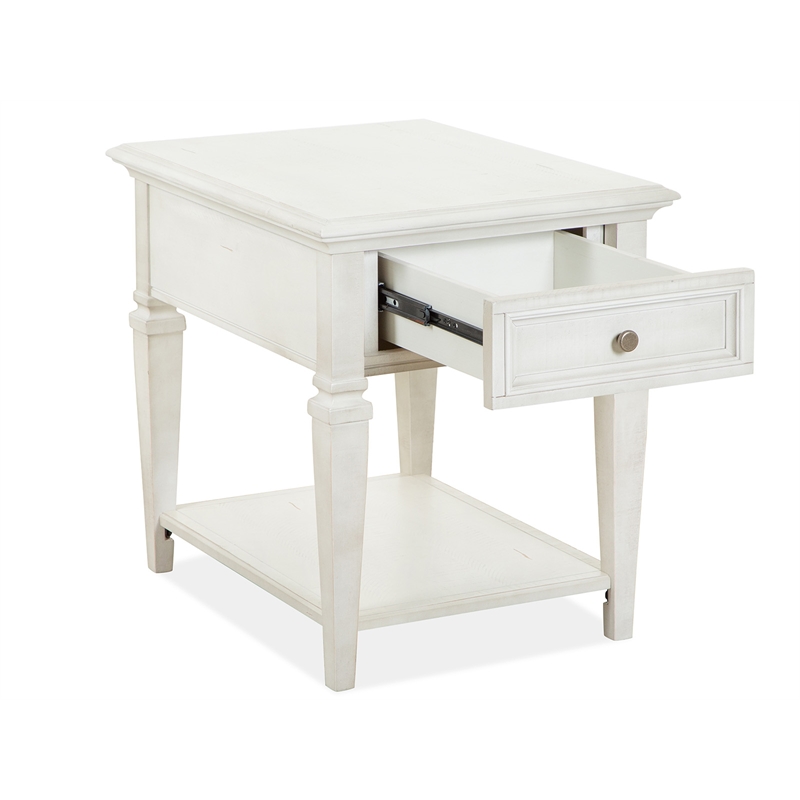 Magnussen Home Newport Alabaster Rectangular End Table