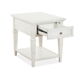 Magnussen Home Newport Alabaster Rectangular End Table
